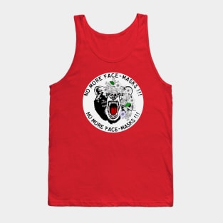 no more face masks (white Circle) Tank Top